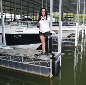Happy customers with their catch