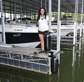 Happy customers with their catch