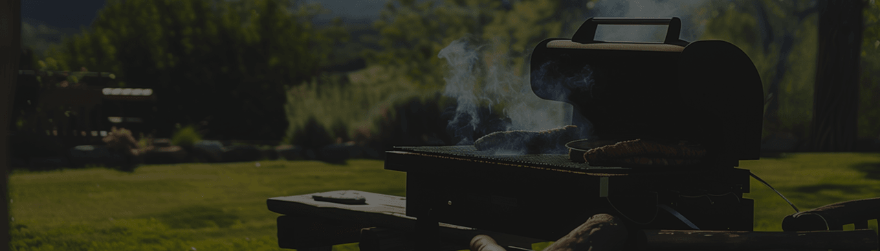 Outdoor camping and waterfront scene